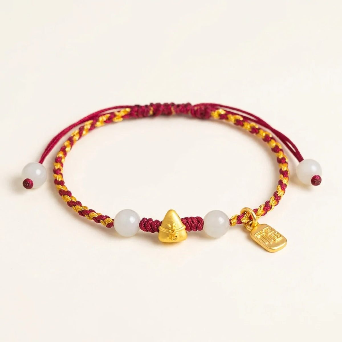 Natural Jade Red String Lucky Bracelet