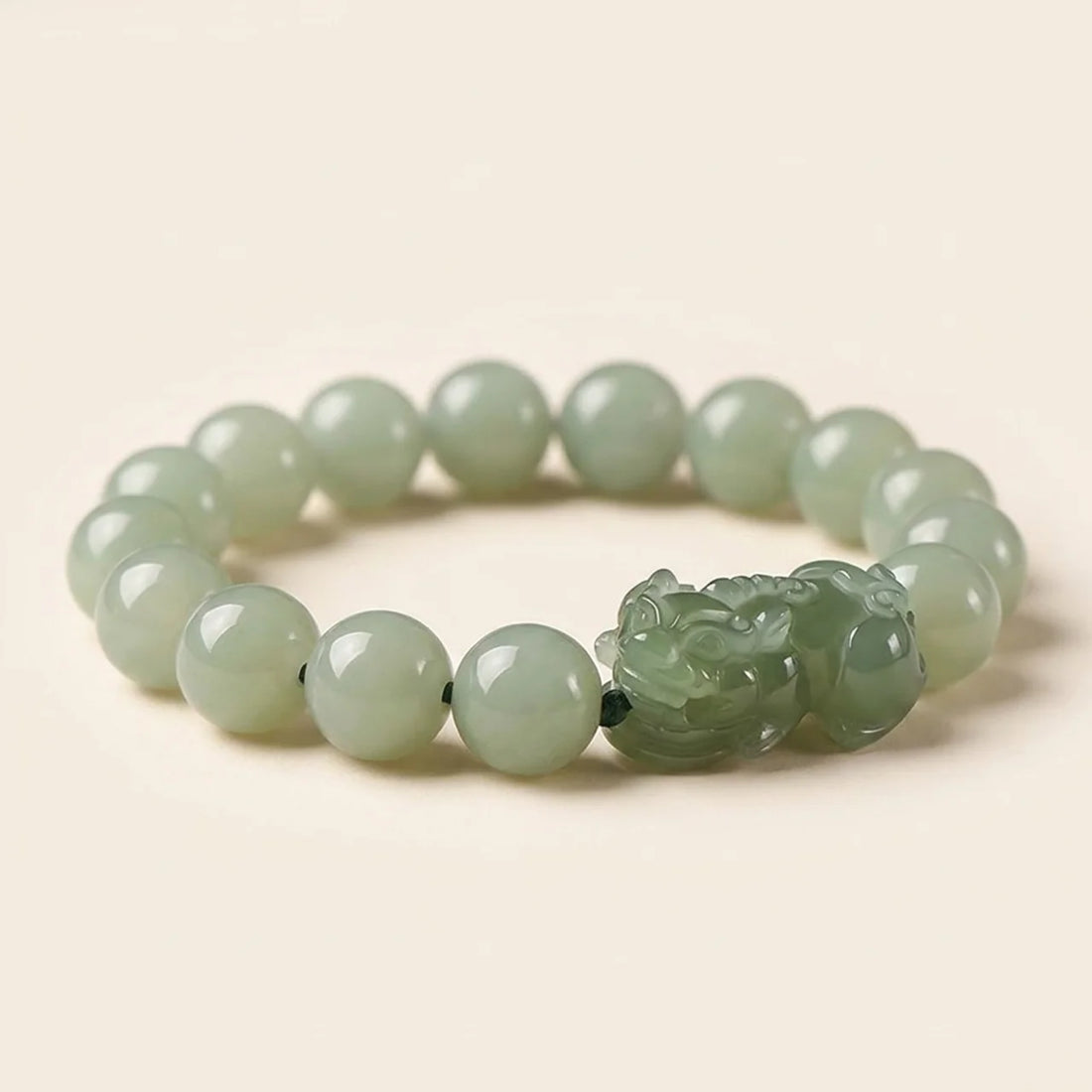 Bracelet Pixiu en jade naturel de Khotan