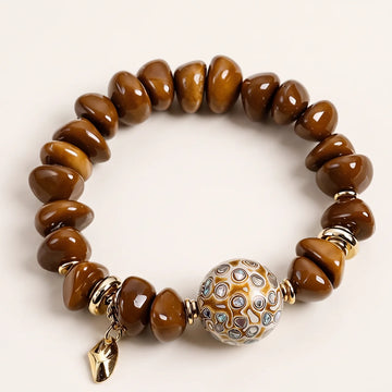 Natürliches Kuka Samen Lackperle Armband