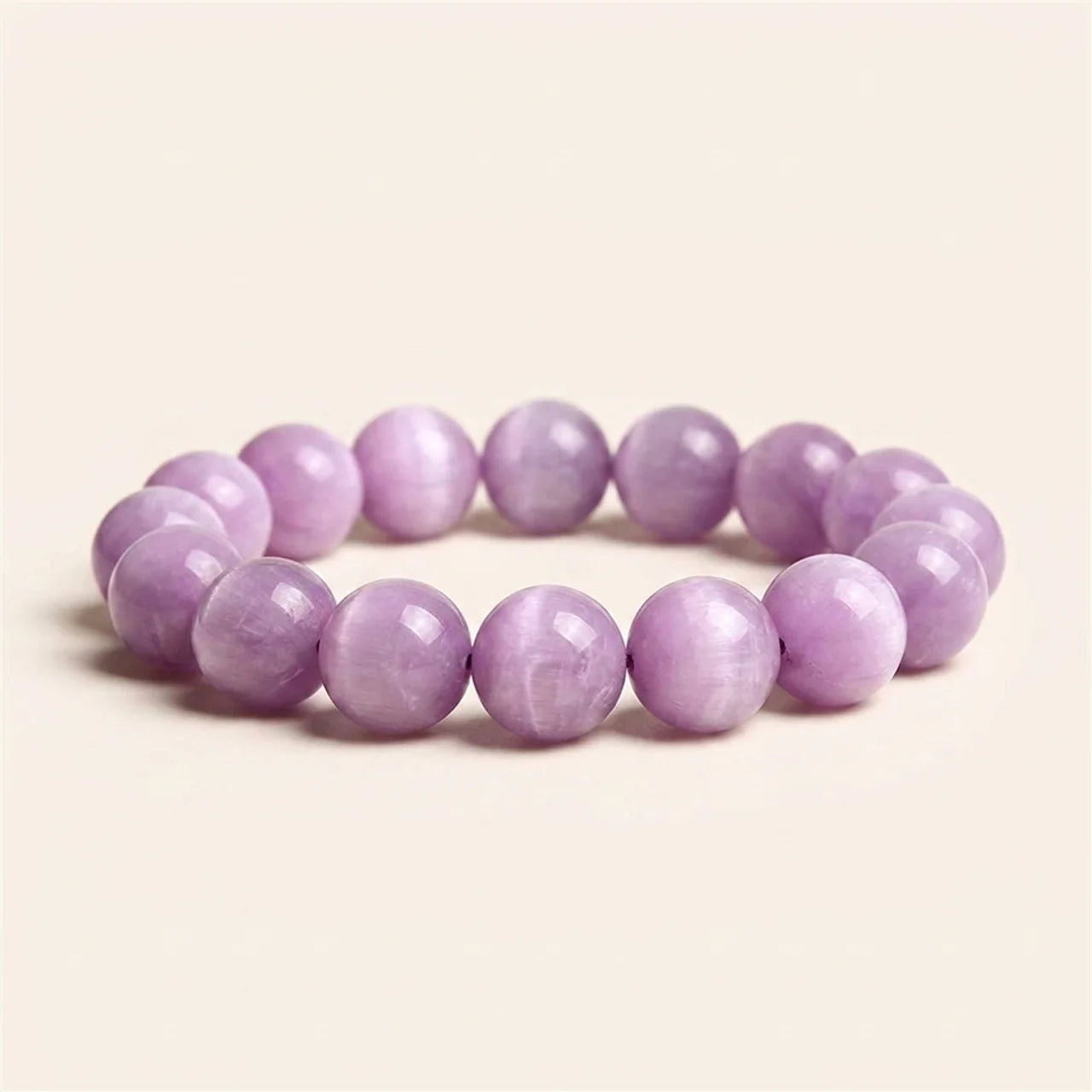 Natural Kunzite Beaded Bracelet