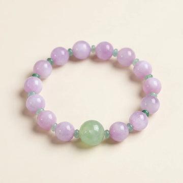 Natürliches Kunzit & Prehnit Armband