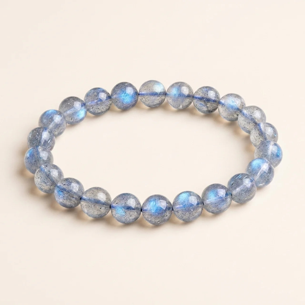 Natural Labradorite Bead Rope Bracelet