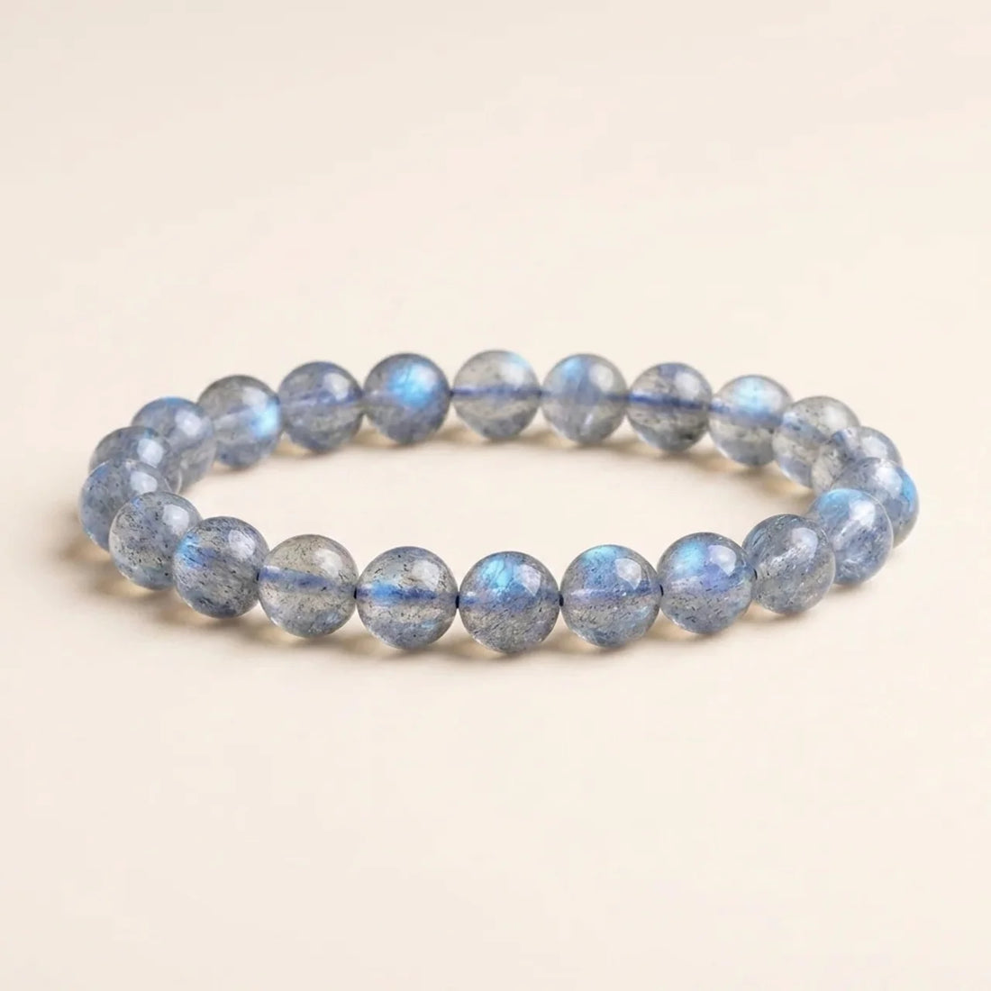 Natural Labradorite Bead Rope Bracelet