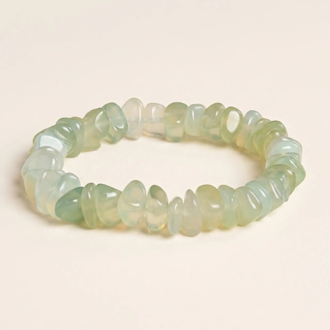 Natural Peridot Irregular Blocks Bracelet