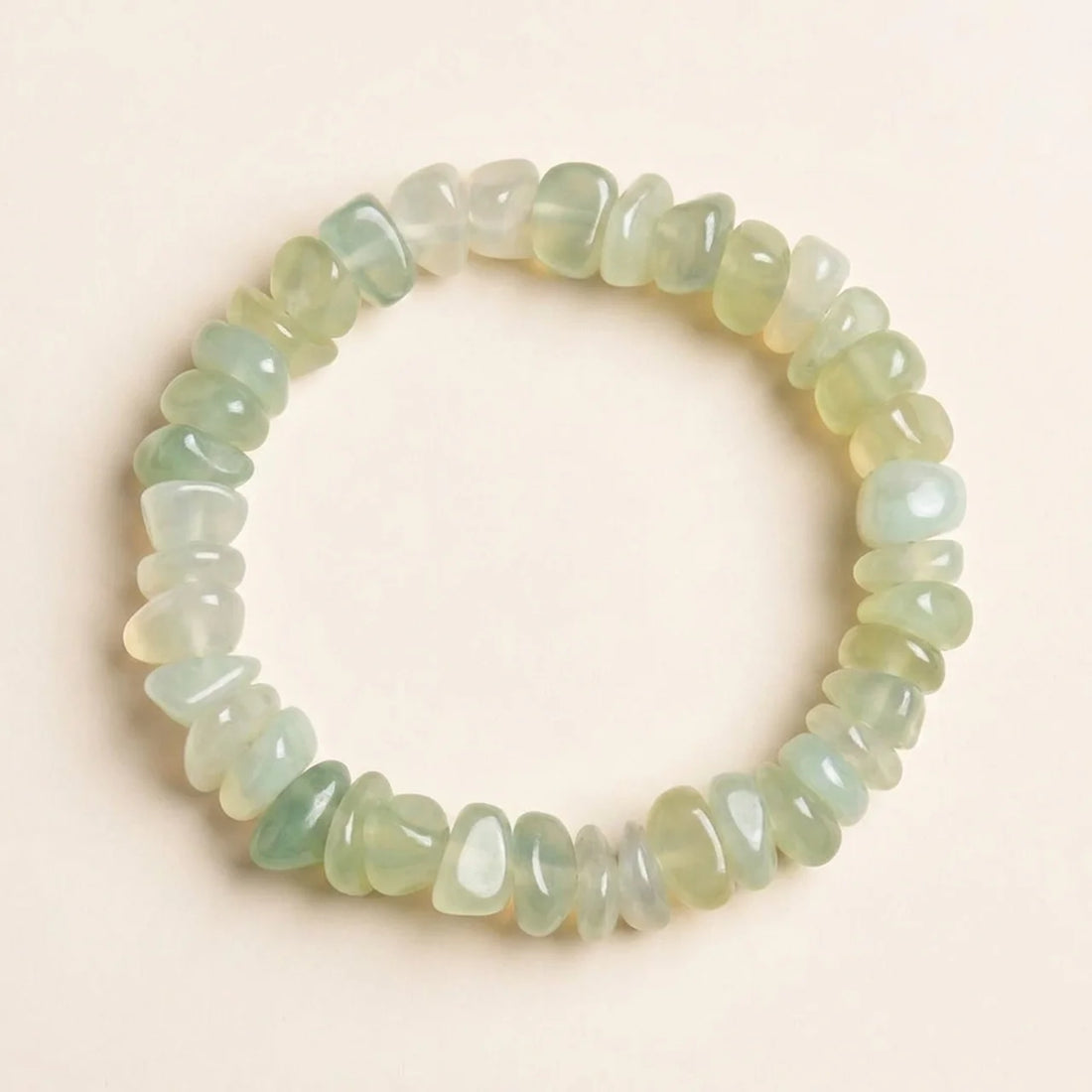 Natural Peridot Irregular Blocks Bracelet