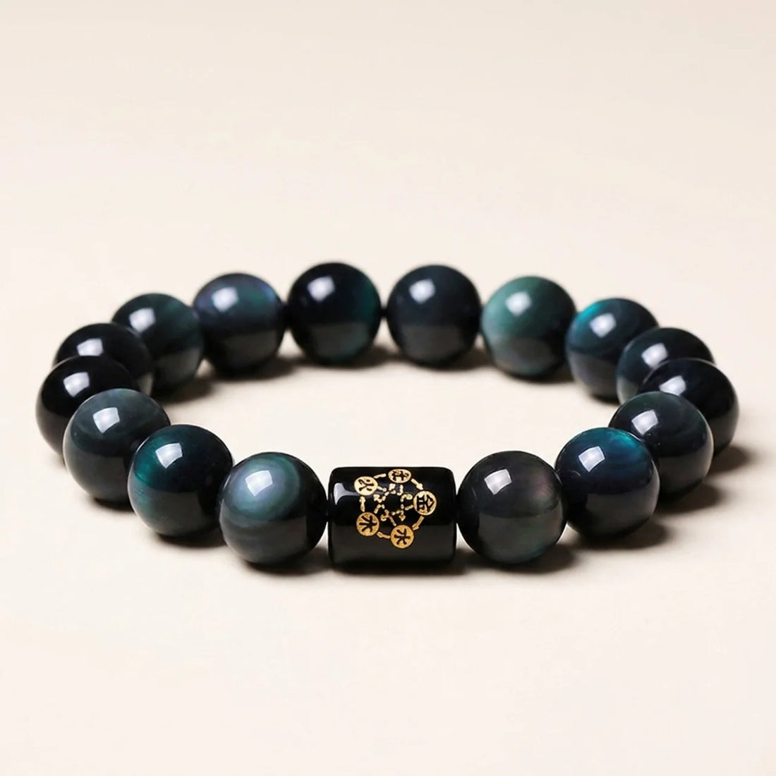 Natural Rainbow Obsidian Beaded Bracelet