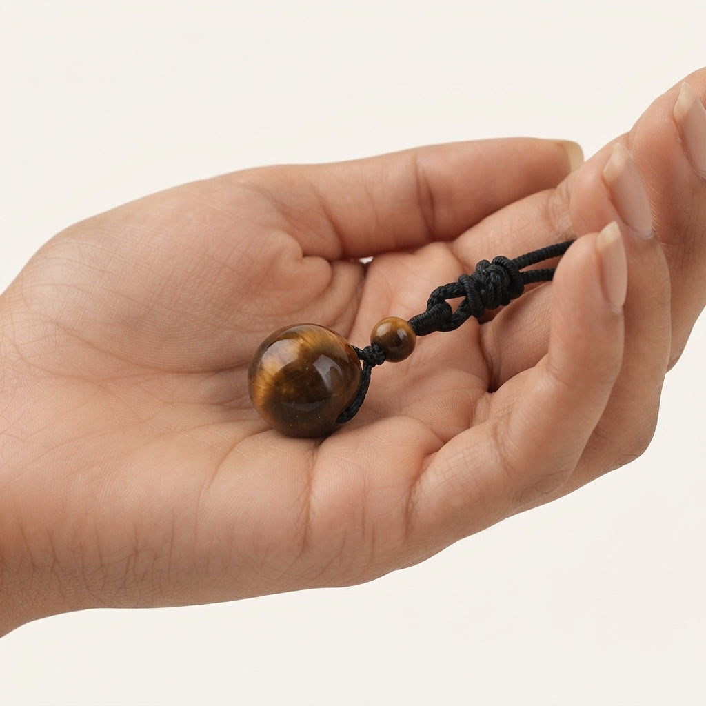 Natural Red Tiger Eye Protection Necklace