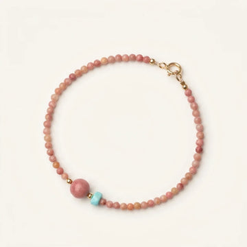 Natural Rhodonite Loving Energy Chain Bracelet