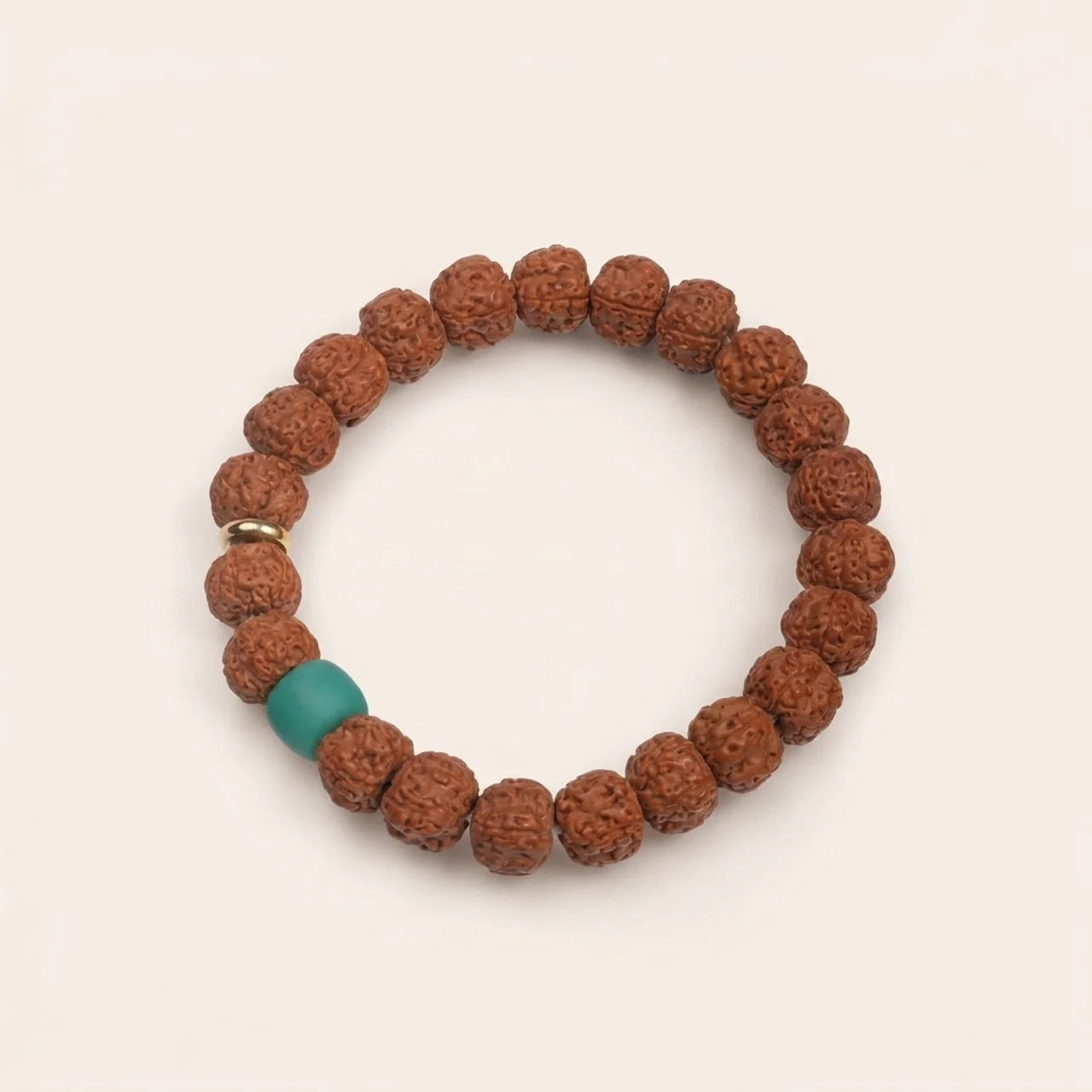 Natural Rudraksha Mala Bead Bracelet