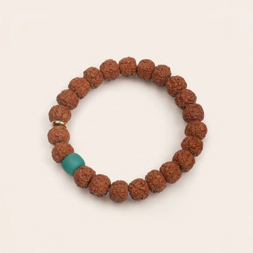 Natural Rudraksha Mala Bead Bracelet