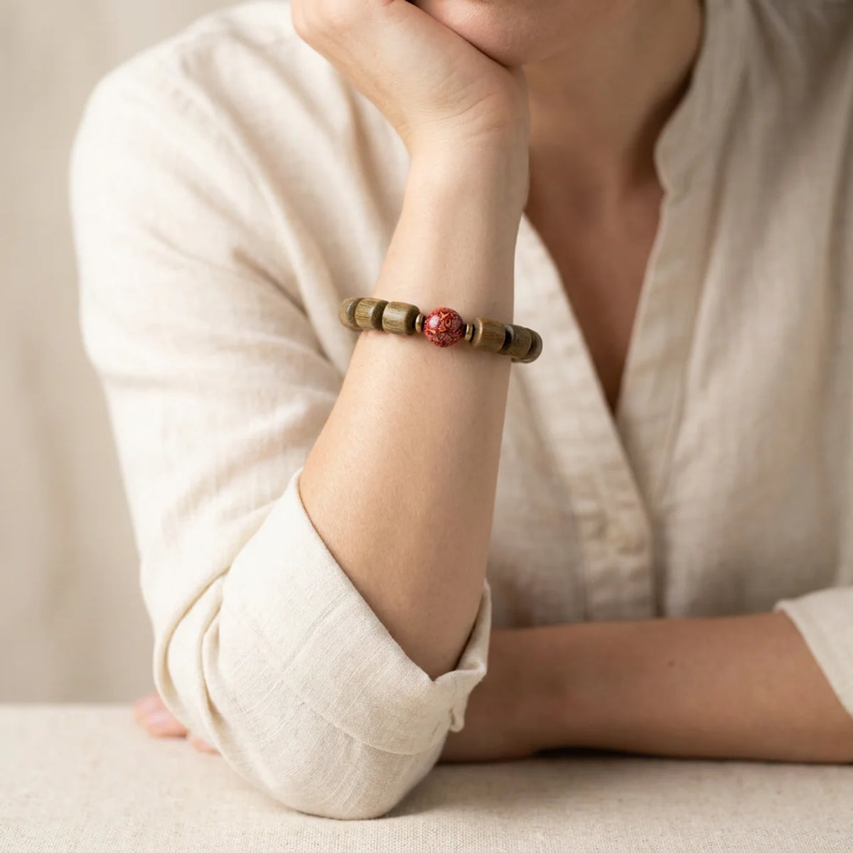 Sandelholz Friedens Armband