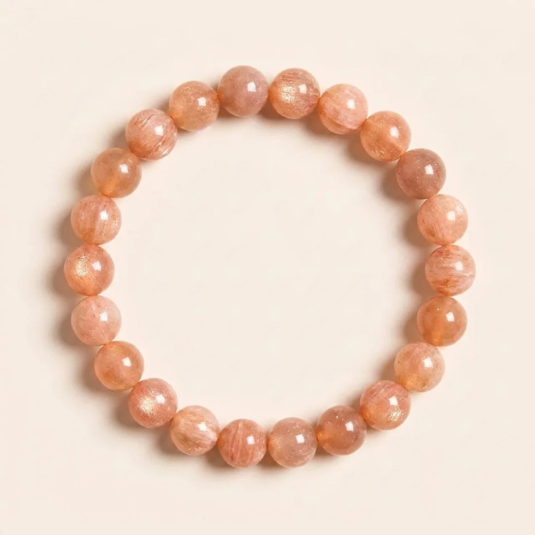 Natural Sunstone Beaded Bracelet