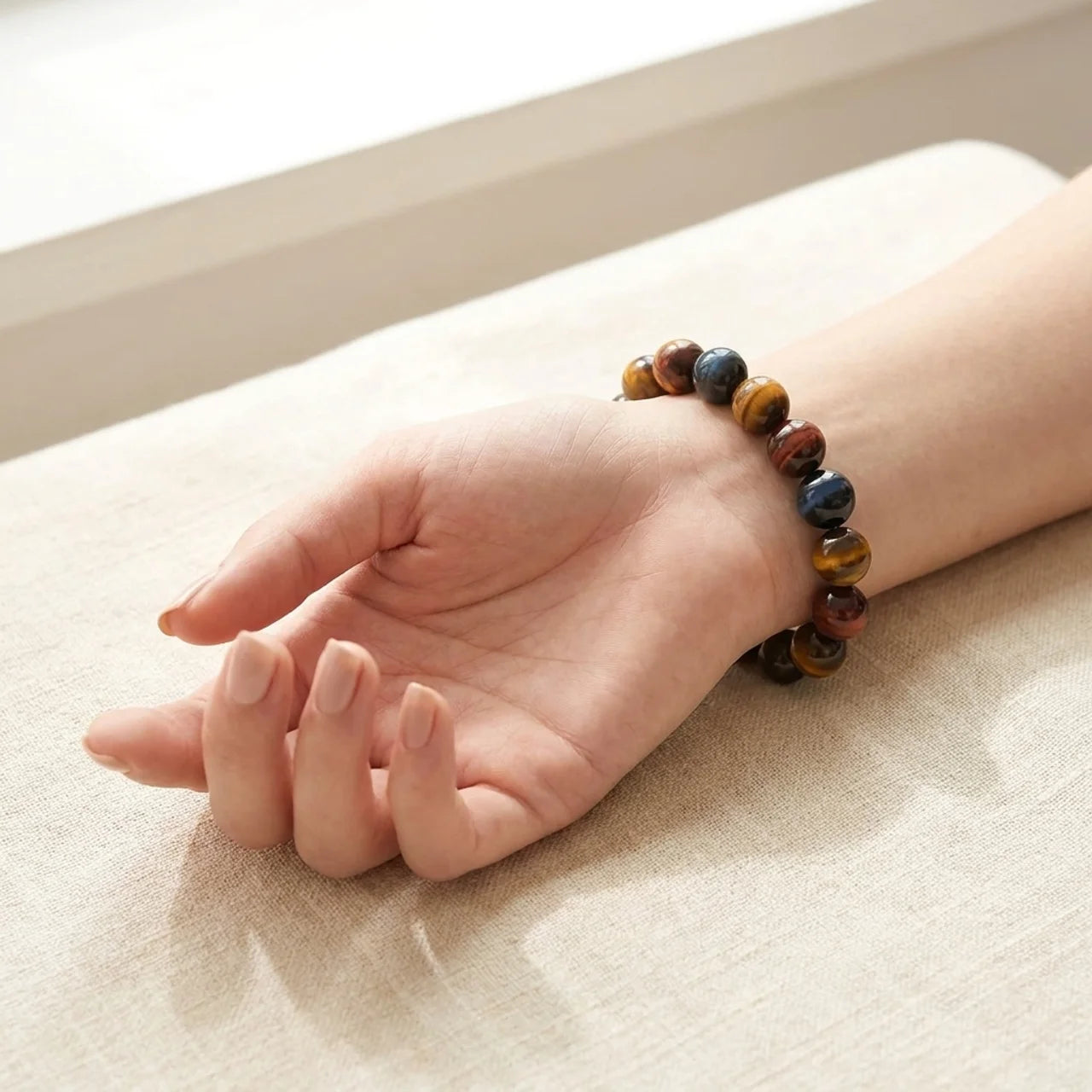 Natural Tiger Eye Stone Bracelet
