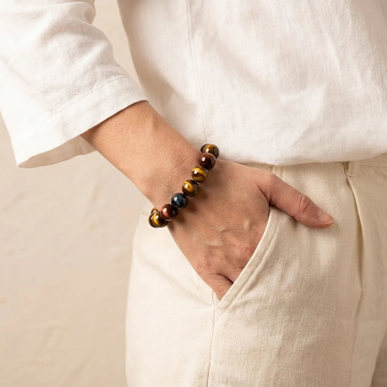 Natural Tiger Eye Stone Bracelet