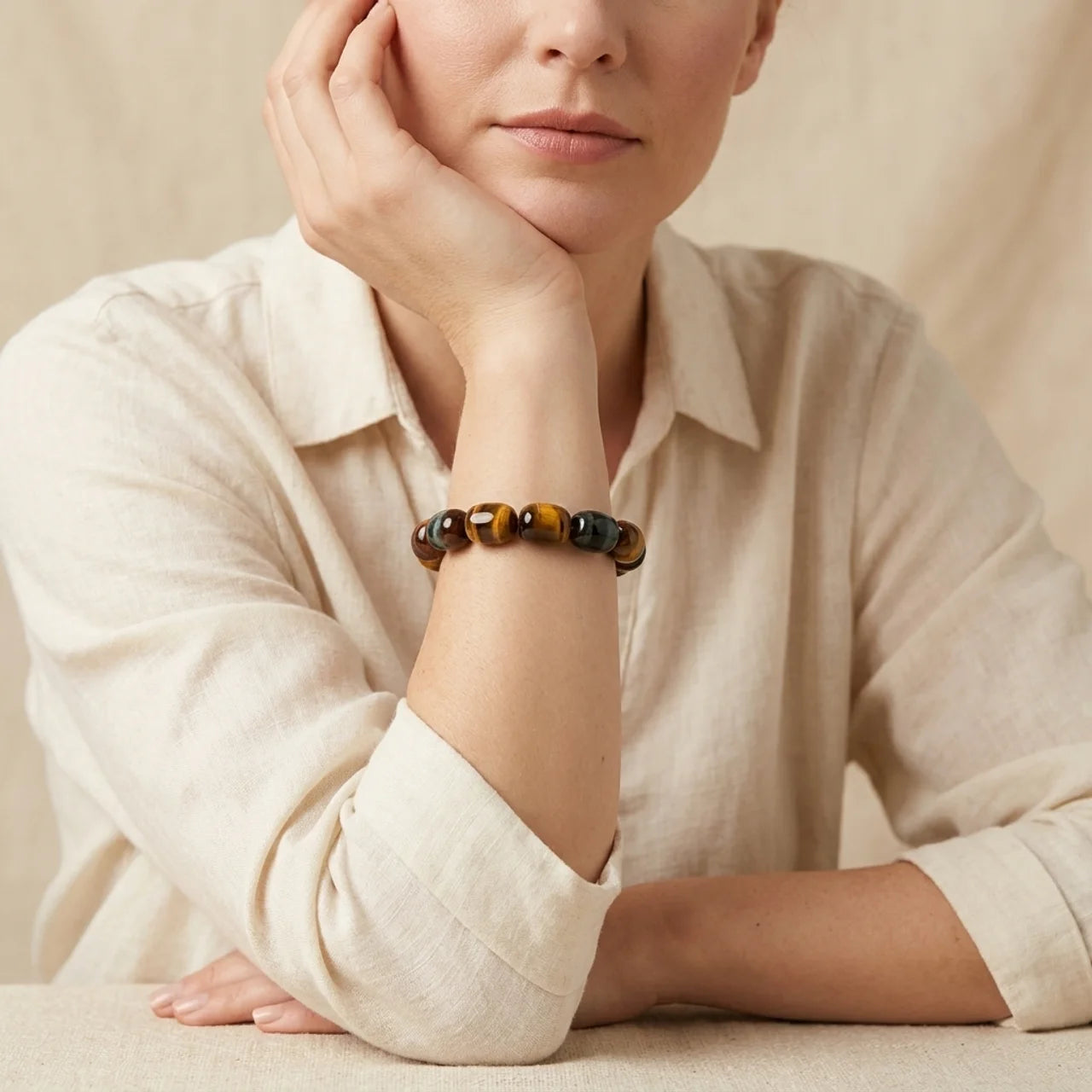 Natural Tiger Eye Protection Bracelet