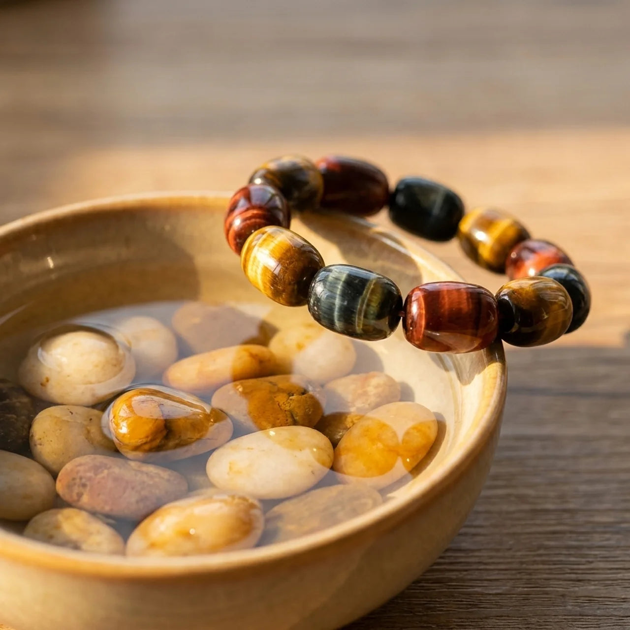 Natural Tiger Eye Protection Bracelet