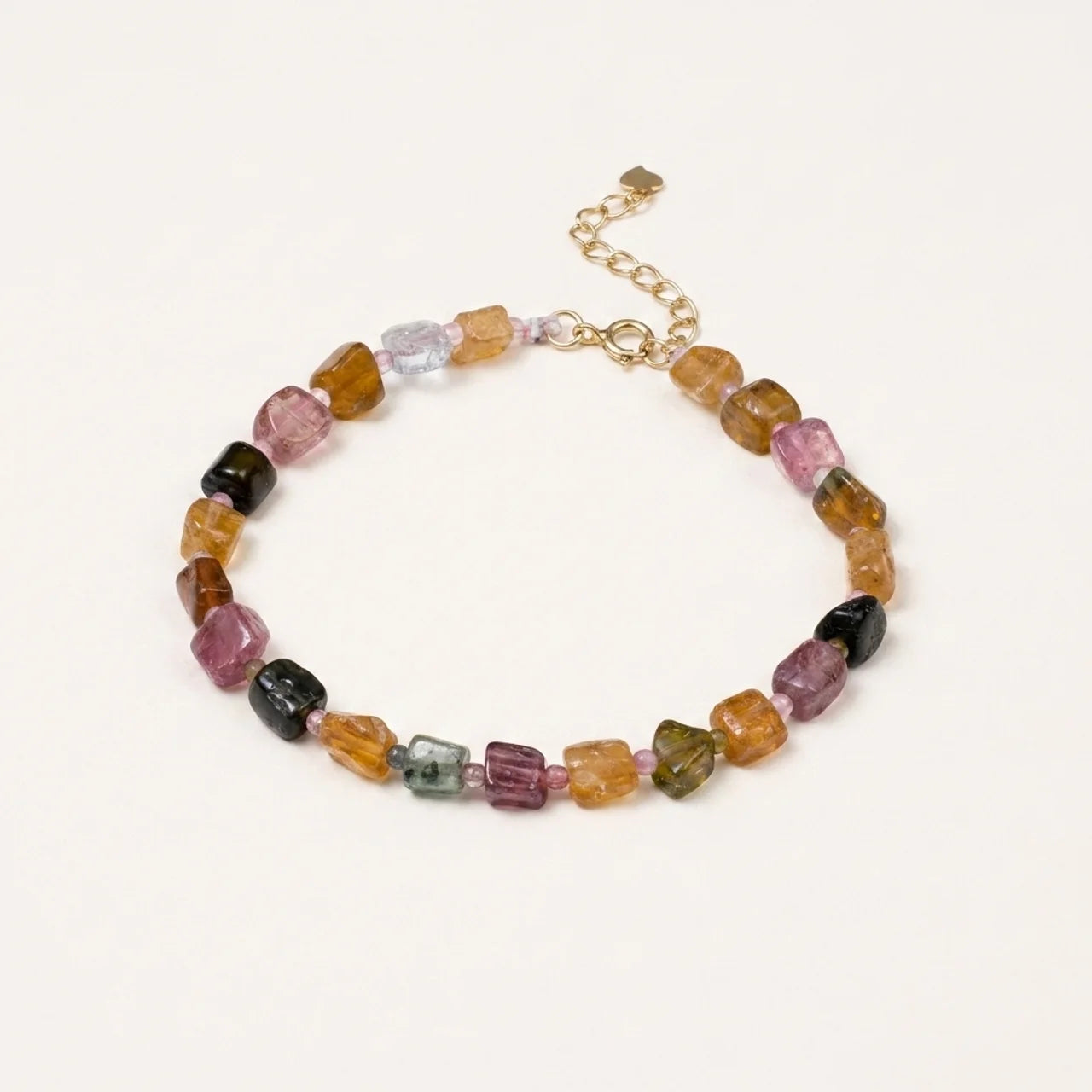 Natural Tourmaline Nugget Bead Bracelet