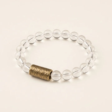 Natürliches Weißkristall Armband