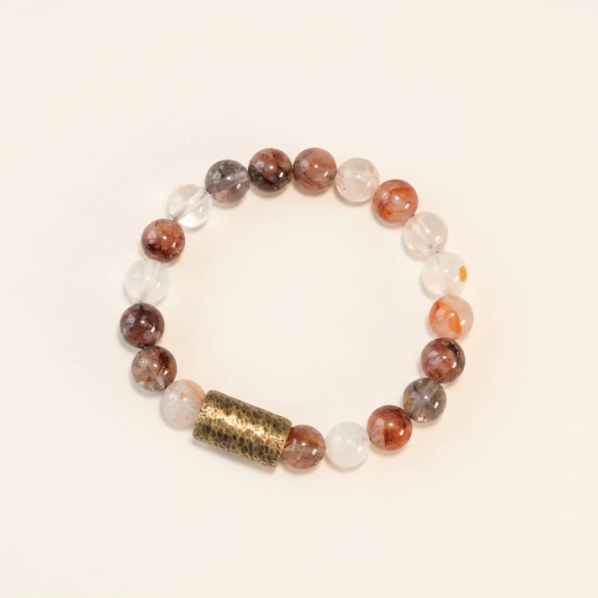 Natürliches Weißkristall Armband