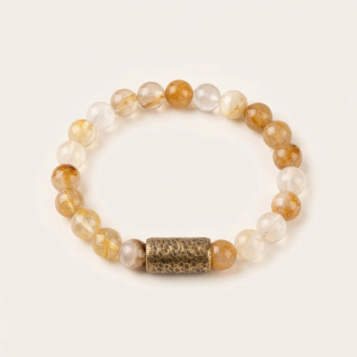 Natürliches Weißkristall Armband