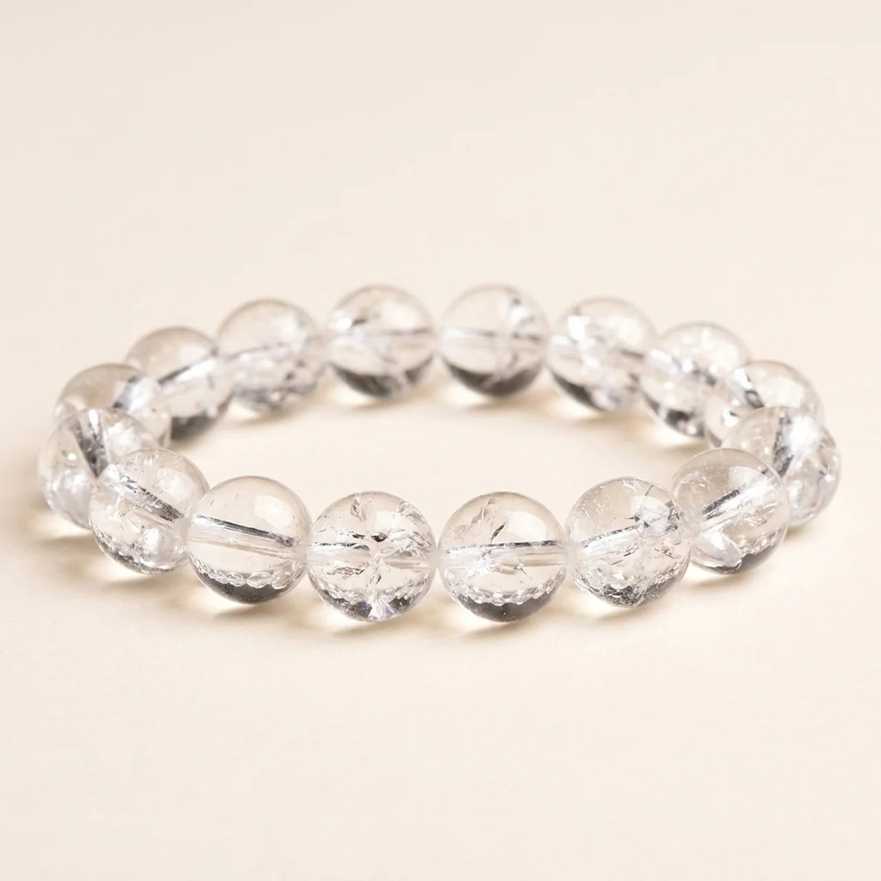 Natural White Crystal Healing Bracelet