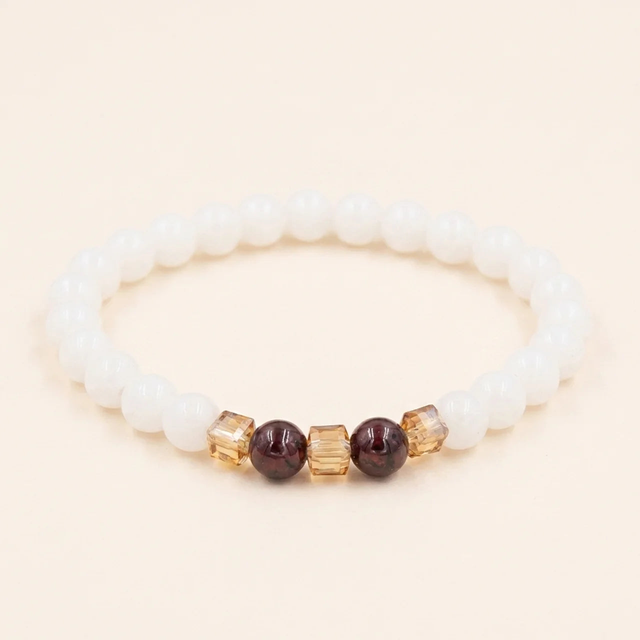 Natural White Jade Protection Bracelet