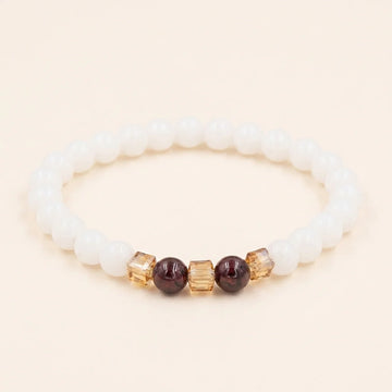 Natural White Jade Protection Bracelet