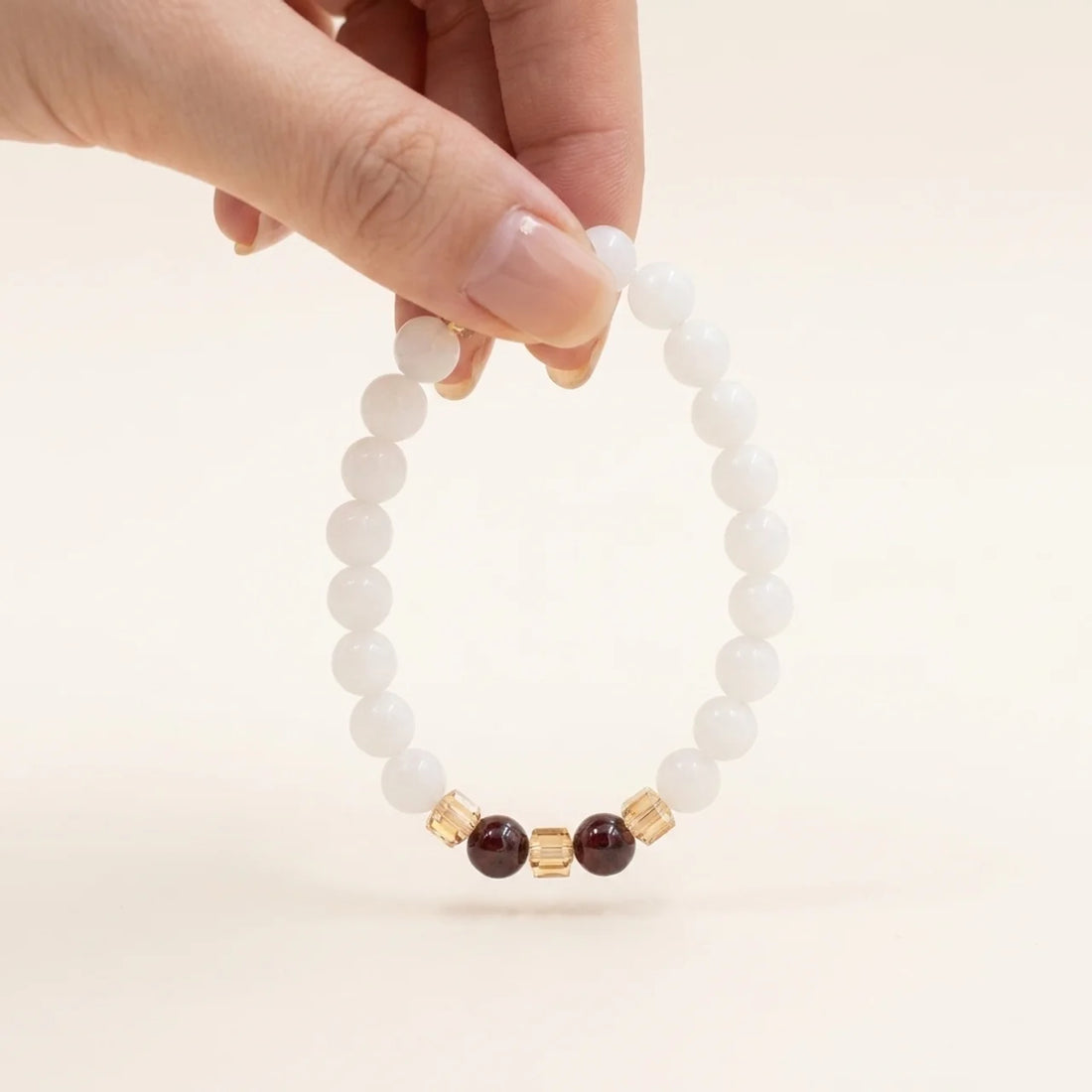 Natural White Jade Protection Bracelet