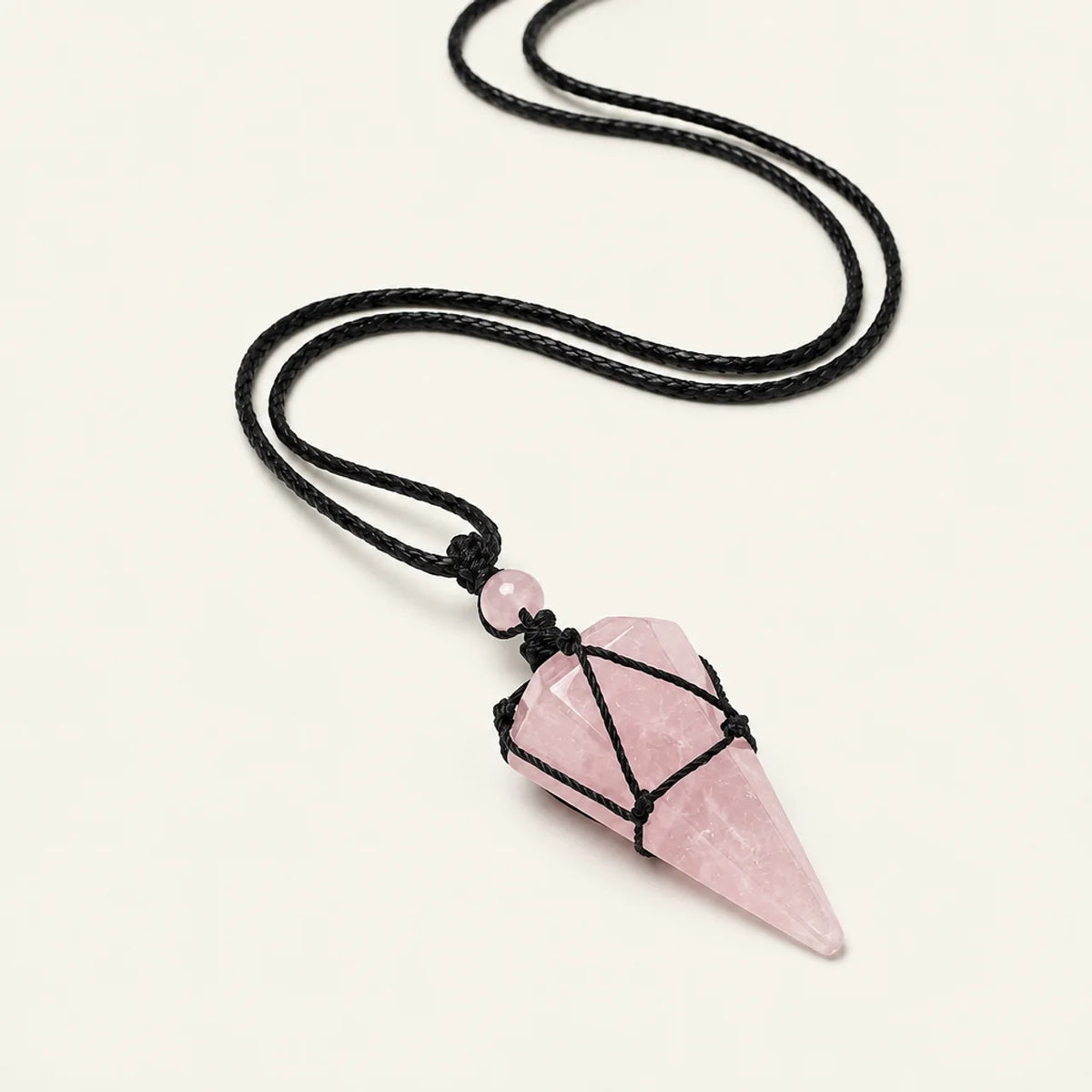 Collier Pendentif Pointe de Cristal Naturelle