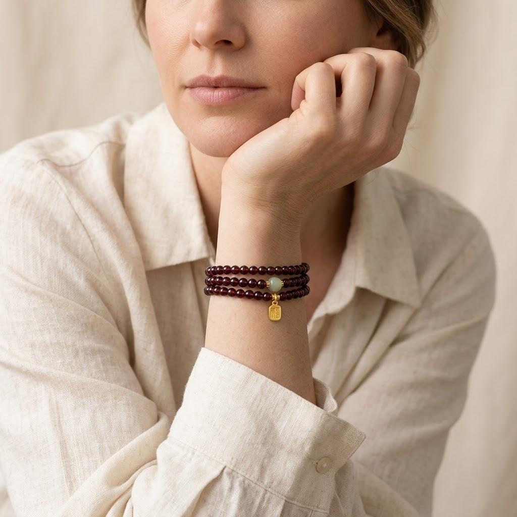 Natural Bodhi Seed 108 Mala Bracelet