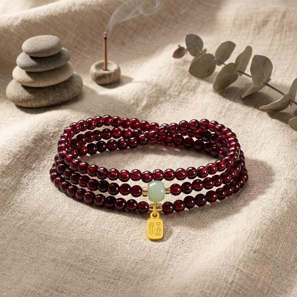 Natural Bodhi Seed 108 Mala Bracelet
