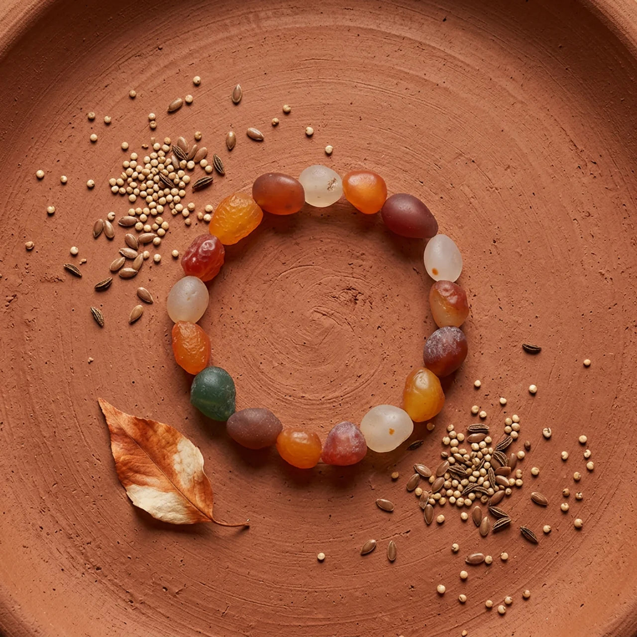 Natural Gobi Agate Freeform Nugget Bracelet