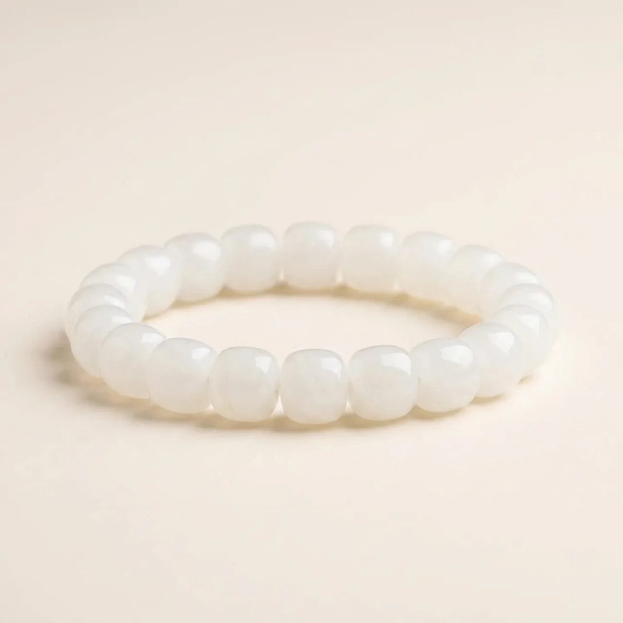 Natural Gradient Jade Beaded Bracelet
