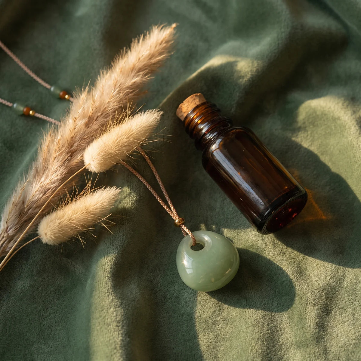 Natürliche Jade Glück Halskette mit Anhänger