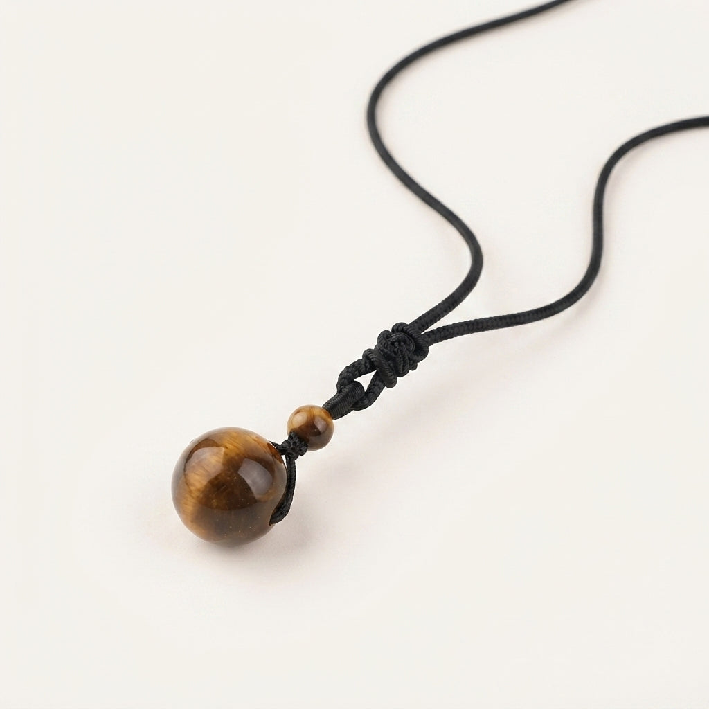 Natural Red Tiger Eye Protection Necklace