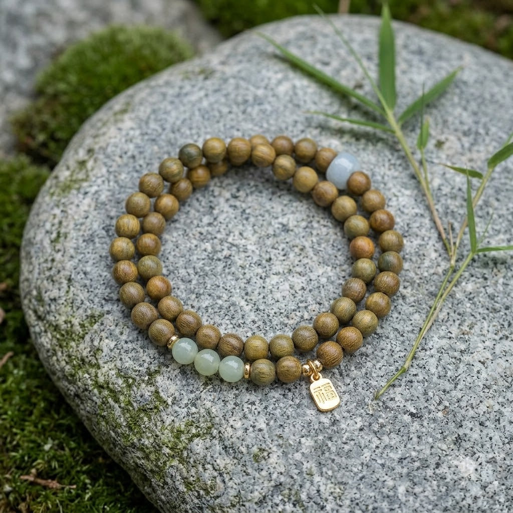 Natural Sandalwood Meditation Bracelet