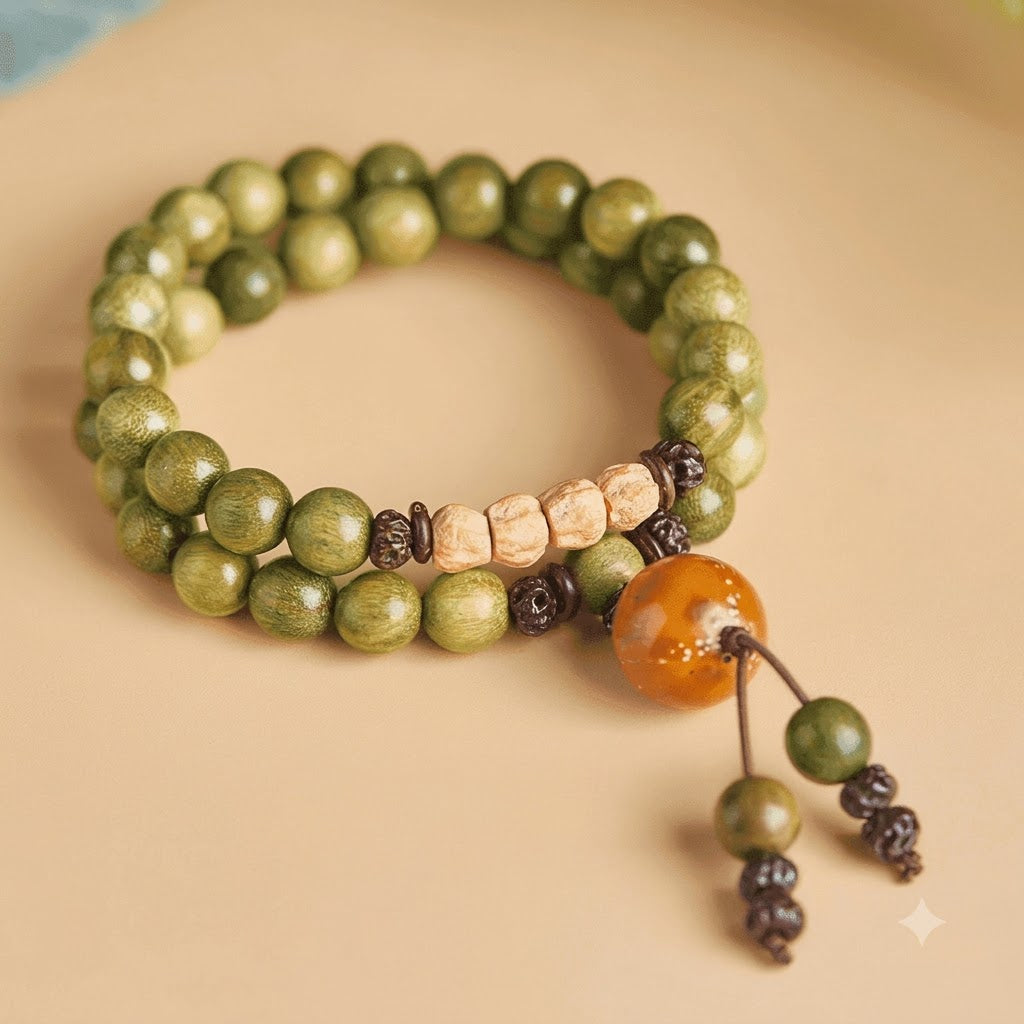 Natural Sandalwood Meditation Bracelet