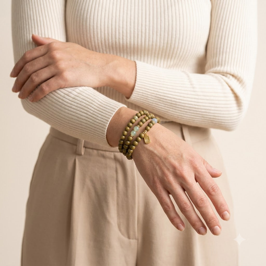 Natural Sandalwood Meditation Bracelet
