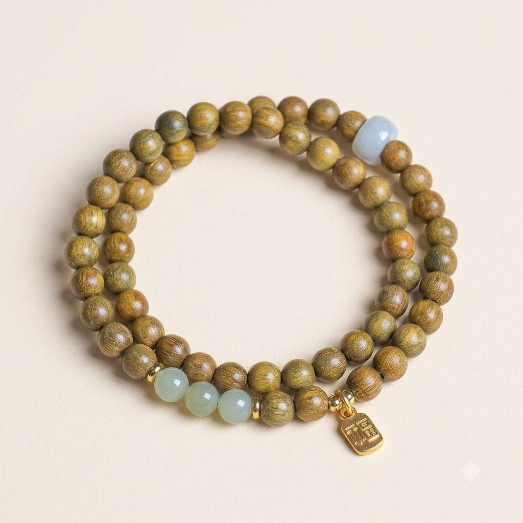 Natural Sandalwood Meditation Bracelet
