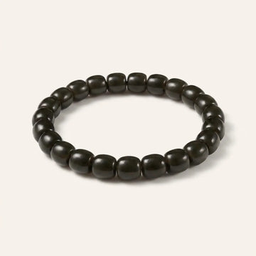 Nephrite Jade Barrel Cut Drum Bracelet