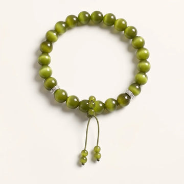 Grünes Katzenauge Zen Armband