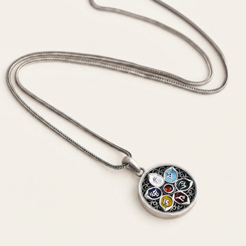 Om Mani Padme Hum Mantra Pendant Necklace