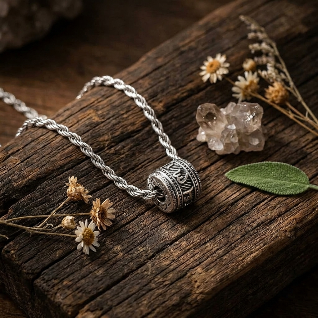 Om Mani Padme Hum Protection Pendant Necklace