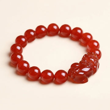 Red Agate Pixiu Bracelet
