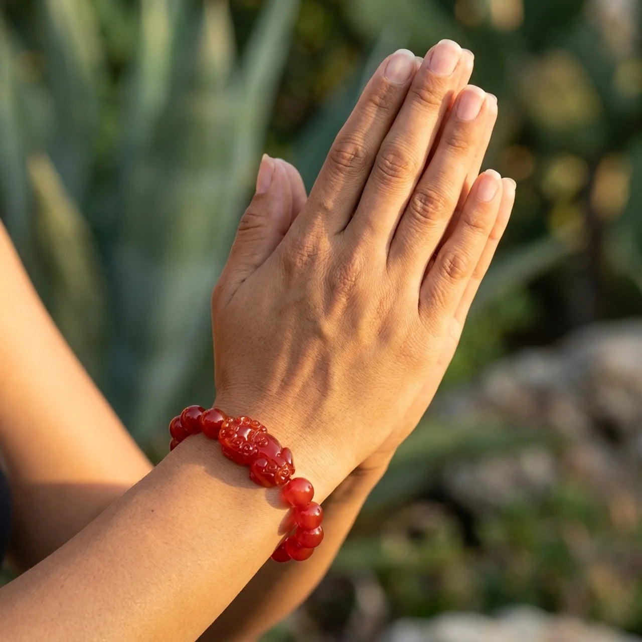 Red Agate Pixiu Bracelet