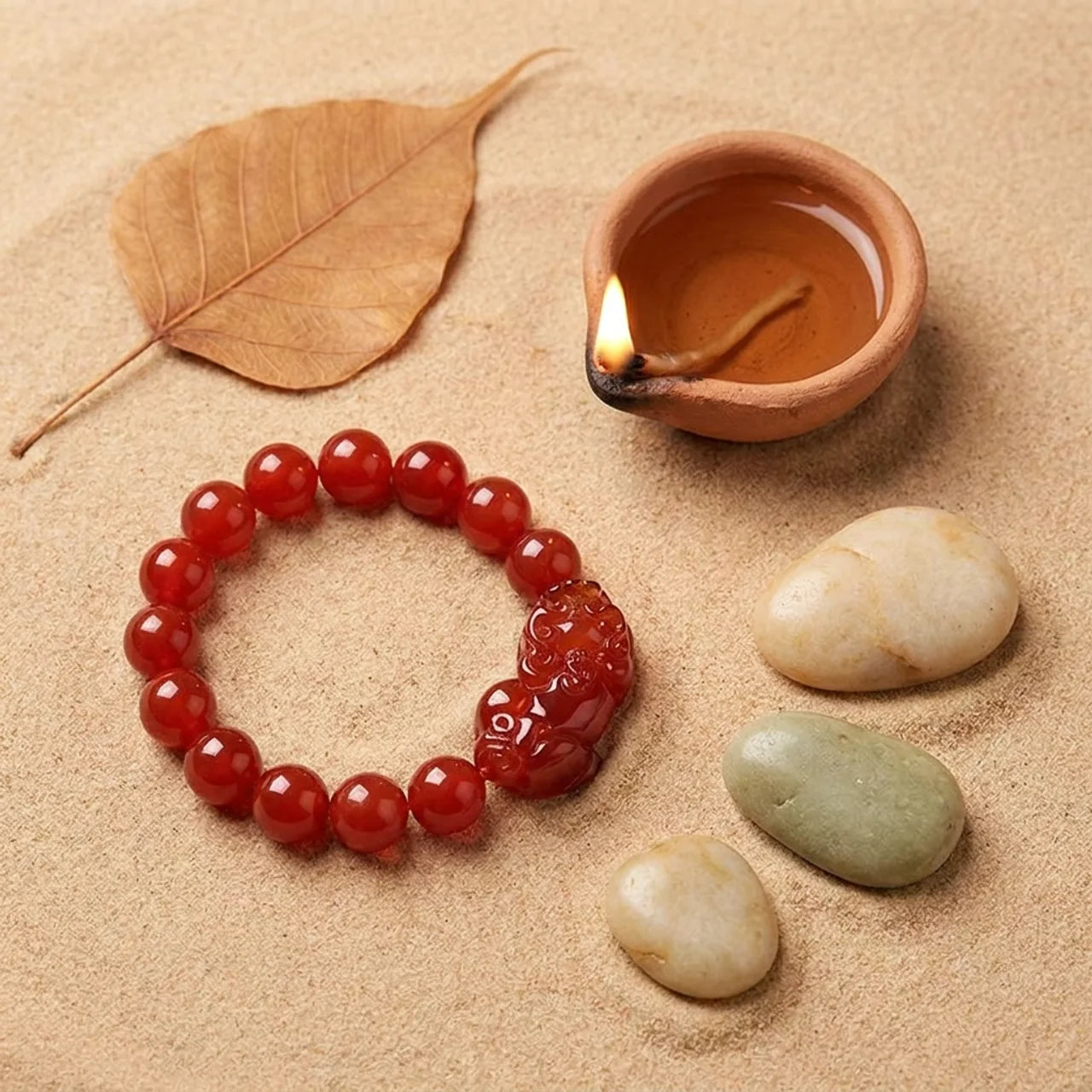 Red Agate Pixiu Bracelet