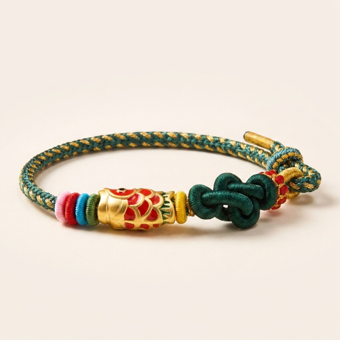 Red Koi Fish String Protection Bracelet