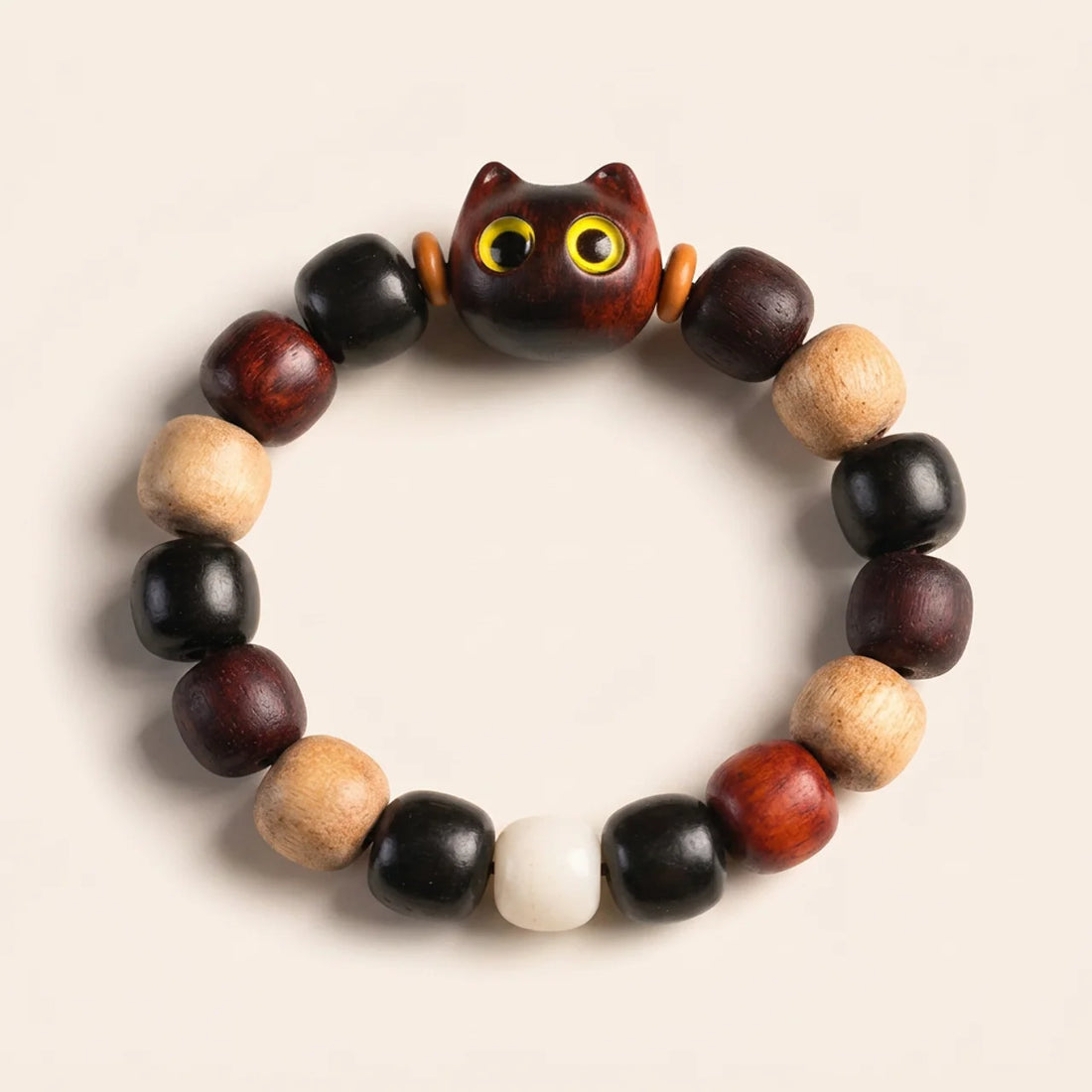 Red Sandalwood Ebony Cat Protection Bracelet
