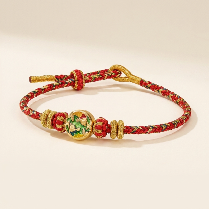 Red String Double Koi Fish Bracelet