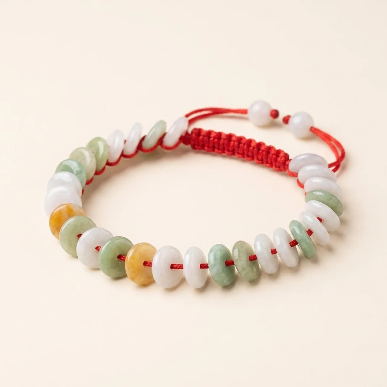 Red String Jade Lucky Knot Bracelet
